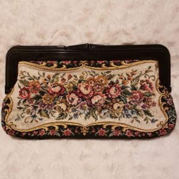 Switke Handbags - Switke needlepoint clutch